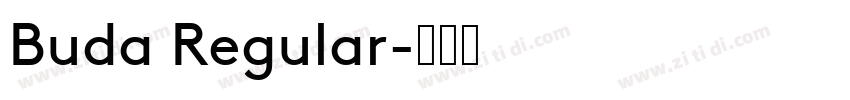 Buda Regular字体转换